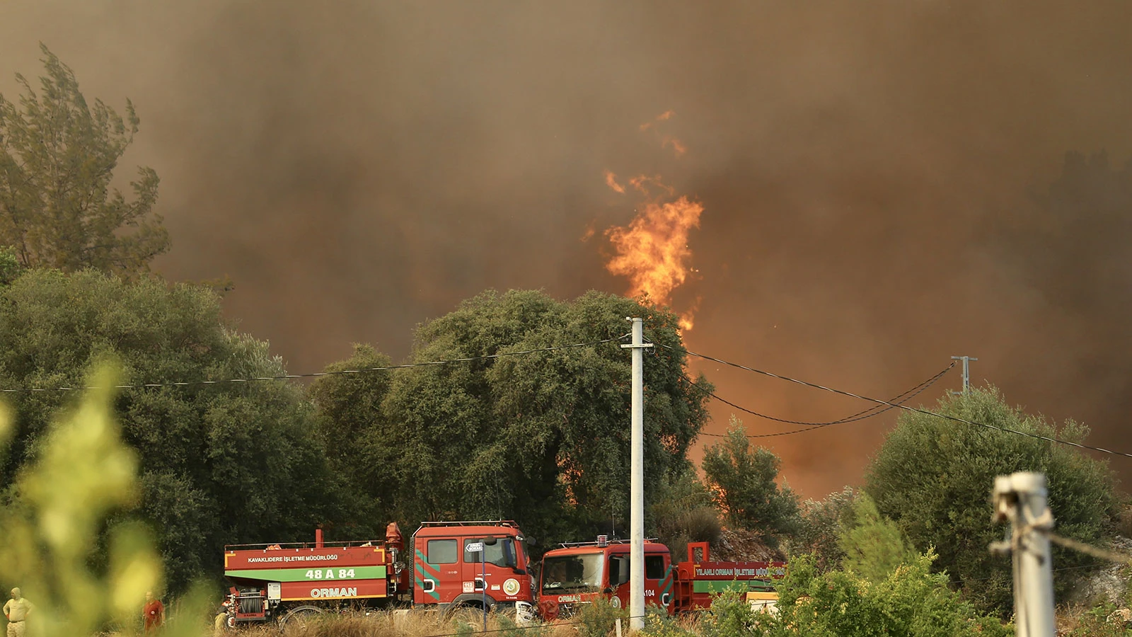 Fethiye'de orman yangını! Havadan karadan müdahale sürüyor