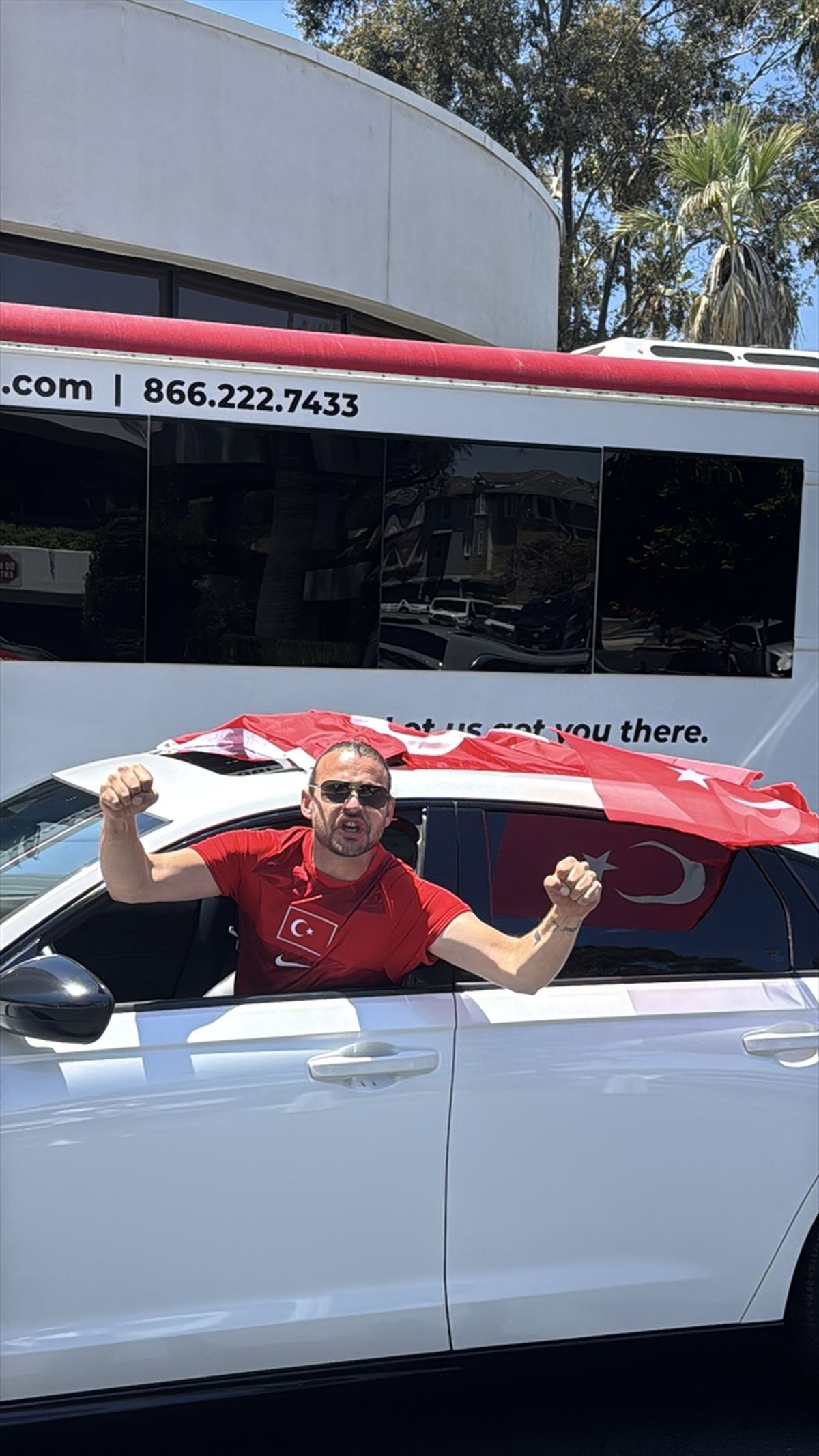 A Milli Futbol Takımı, Dünya Kupası'ndaki son maçı için Los Angeles'a geldi