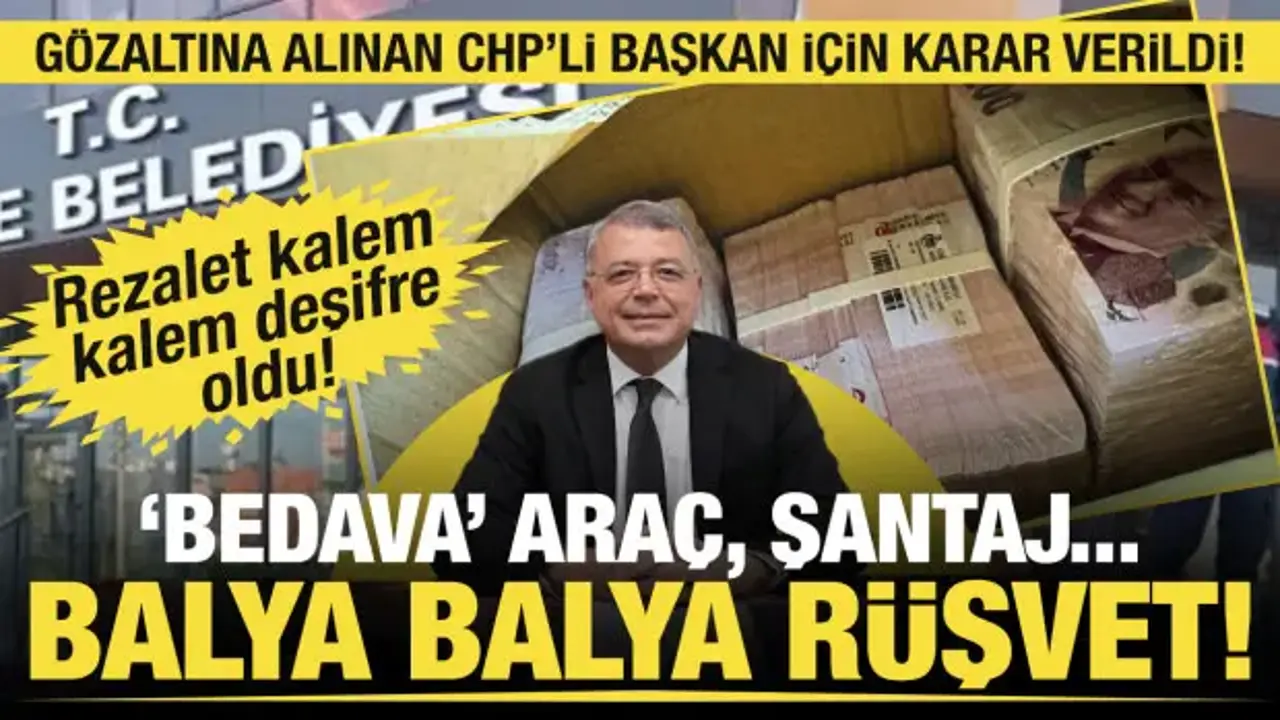 İhaleye fesat ve rüşvet ağı ortaya çıktı! CHP'li Başkan Mustafa Turgut tutuklandı