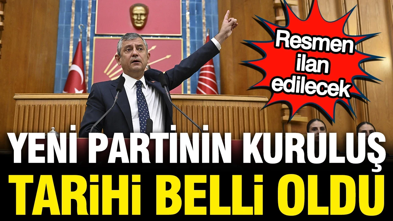 Özgün Özel'in yeni partisinin kuruluş tarihi belli oldu: Resmen ilan edilecek
