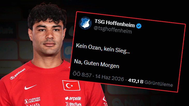 Hoffenheim'dan A Milli Takım'a mesaj! 'Ozan yok, zafer de yok'