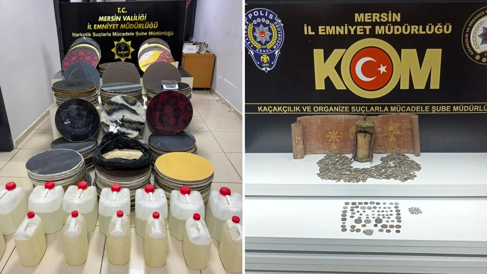 Gizli depodan uyuşturucu çıktı: Arkasından çıkan tarihi eserler ezber bozdu | YEREL HABERLERMERSİN'de polisin baskın yaptığı ev ve depoda duvar saatlerine zulalanmış 187 bin uyuşturucu hap ele geçirildi. Gözaltına alınan 4 şüpheli tutuklandı.