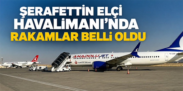 Şerafettin Elçi Havalimanı'nda rakamlar belli oldu