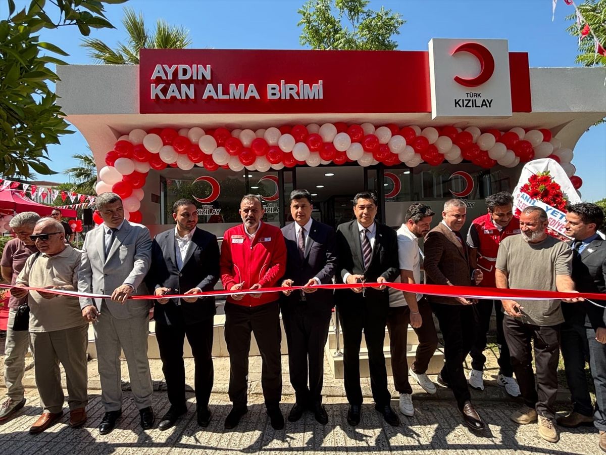 Aydın'da Yenilenen Kızılay Kan Alma Birimi Törenle Açıldı
