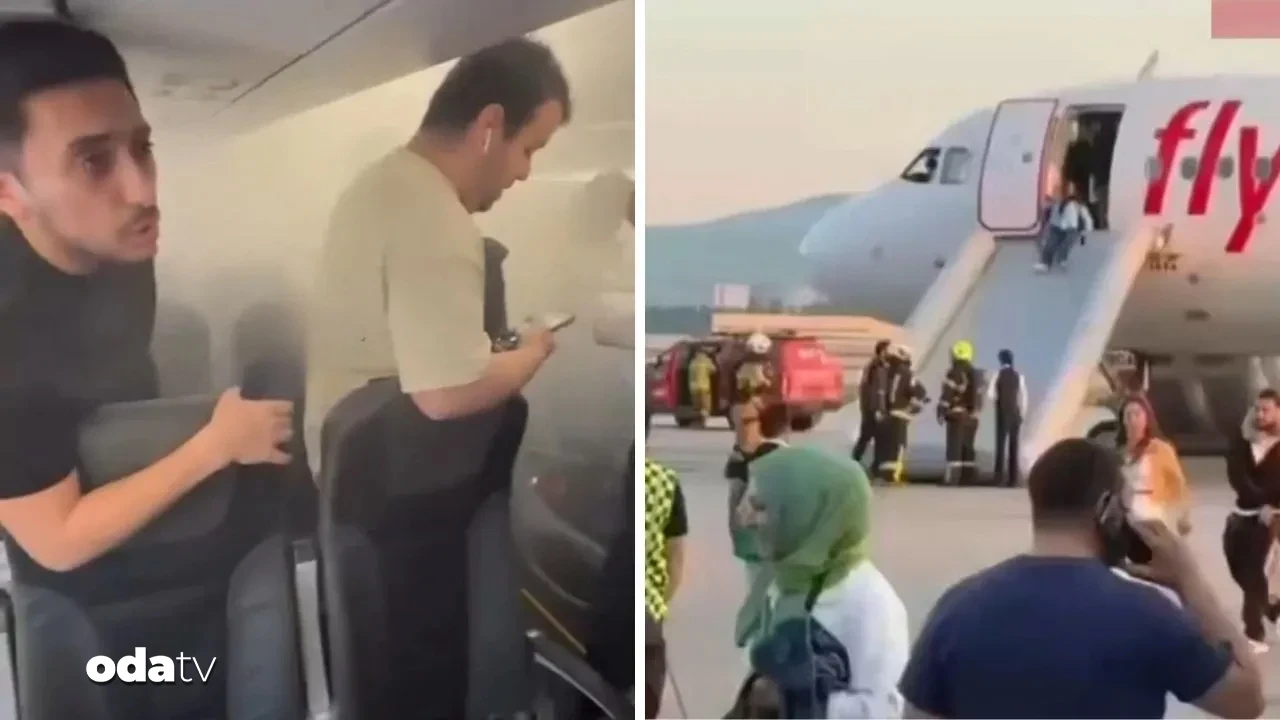 Ankara-İzmir uçuşunda sıcak anlar... Uçak tahliye edildi