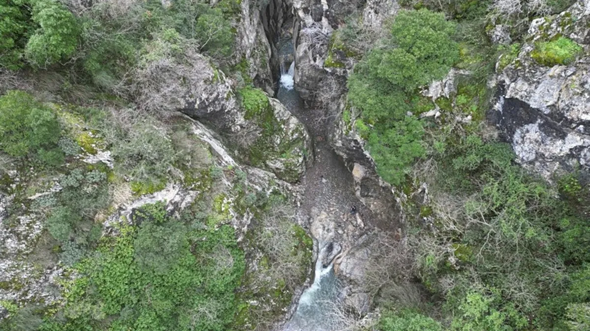 Manisa'da Spil Dağı'nın Saklı Kanyonu 5 ay sonra yeniden kurudu: Girişler yasaklandı