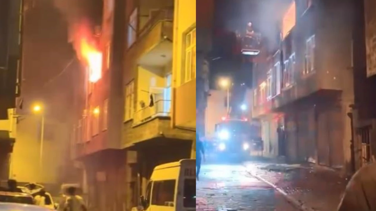 Hopa'da korkutan alevler: Apartman dairesi küle döndü