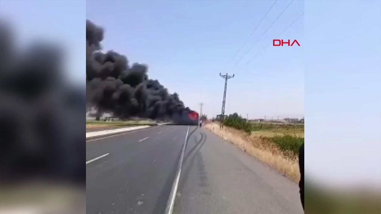 Şırnak'ta korku dolu anlar: Yolcu otobüsü küle döndü!