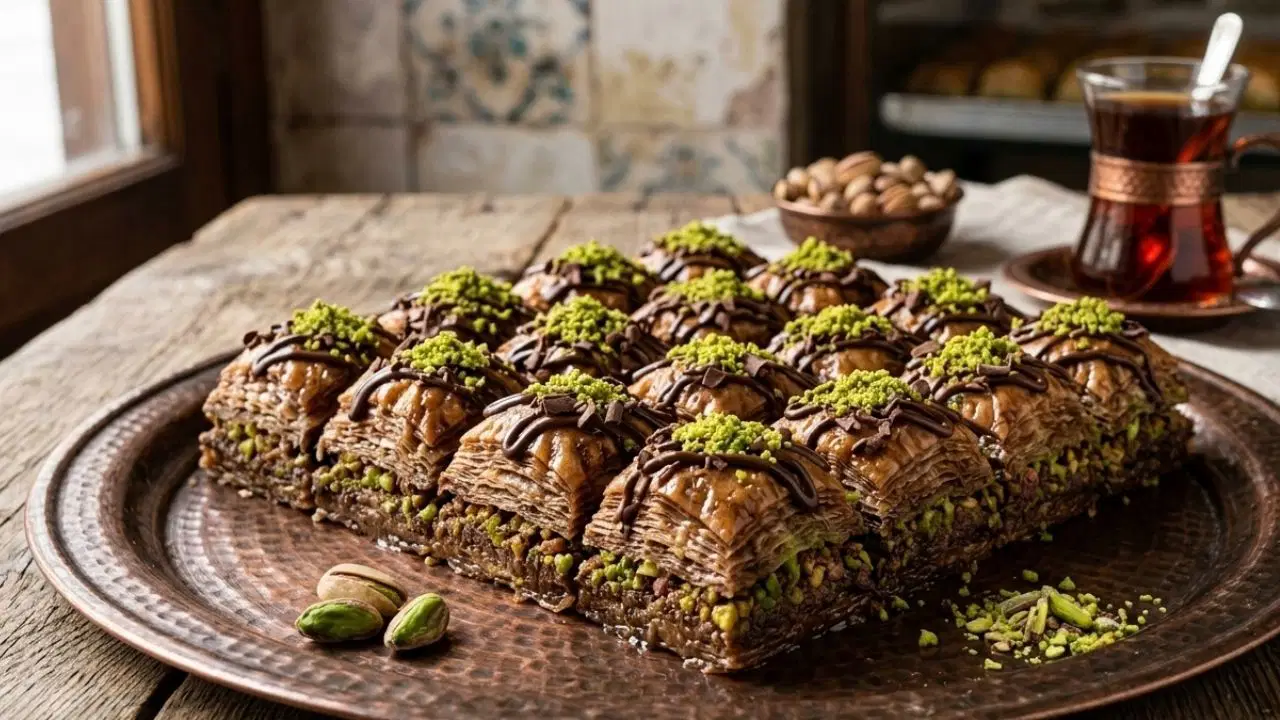 Geleneksel lezzete tatlı bir dokunuş: Çikolatalı baklava tarifi