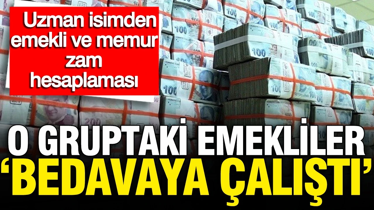Naki Bakır'dan emekli ve memur zam hesaplaması: O gruptakiler 19 gün bedavaya çalıştı