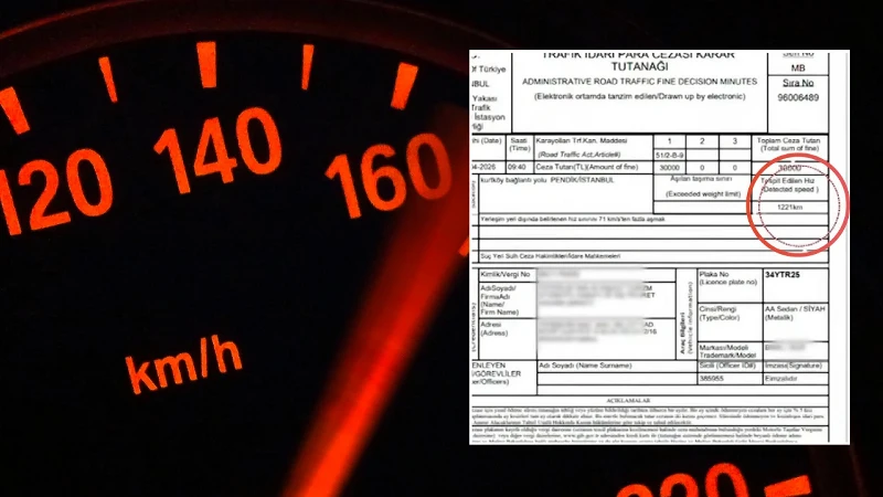 Yok böyle trafik cezası: Formula1 ve yolcu uçağından bile süratli çıktı tebligatı açınca gözlerine inanamadı