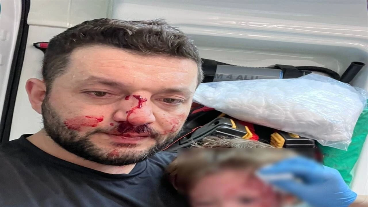 Kucağında bebeği olan babayı darp eden saldırgan serbest bırakıldı