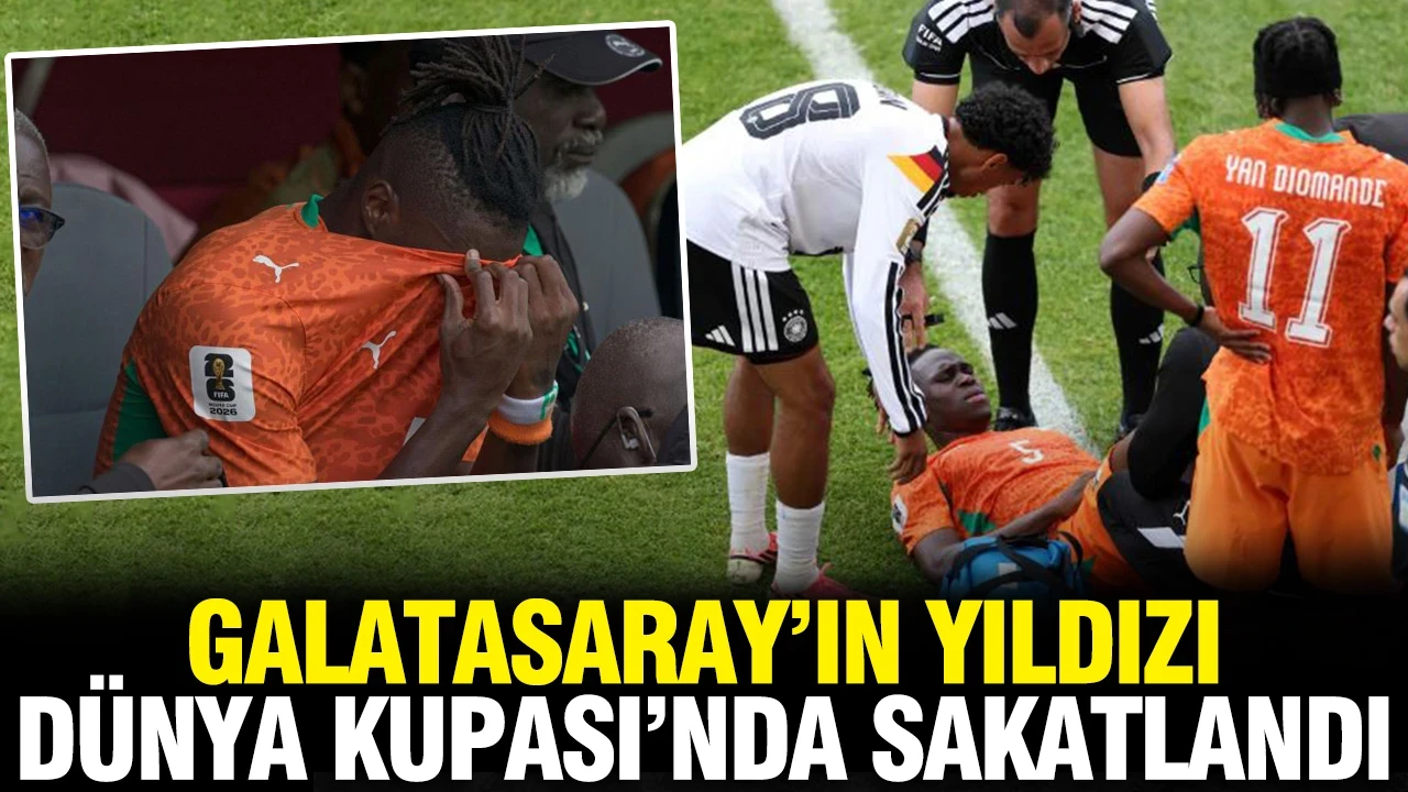 Galatasaray'ın yıldızı Dünya Kupası'nda sakatlandı: Wilfried Singo gözyaşlarını tutamadı