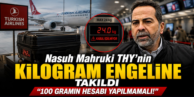 Nasuh Mahruki THY'nin Kilogram Engeline Takıldı