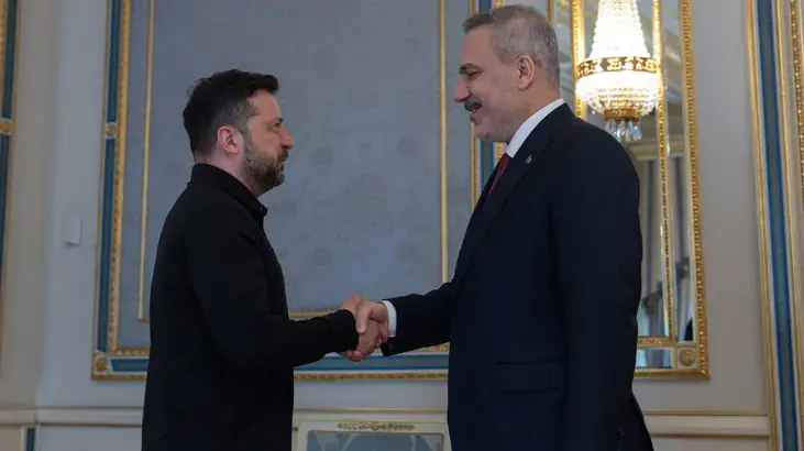 Dışişleri Bakanı Hakan Fidan, Ukrayna Devlet Başkanı Zelenskiy ile bir araya geldi
