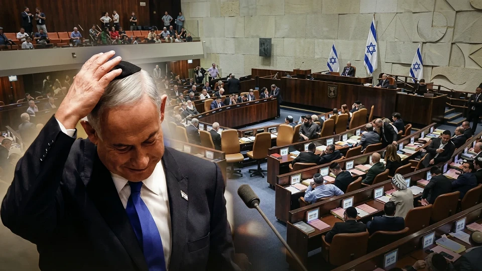 Netanyahu, İsrail Meclisi'nde 'utan' sloganlarıyla protesto edildi: Oturumu terk etti