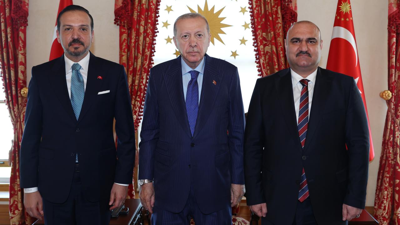 Cumhurbaşkanı Erdoğan, Kerkük Valisi Ağa'yı kabul etti