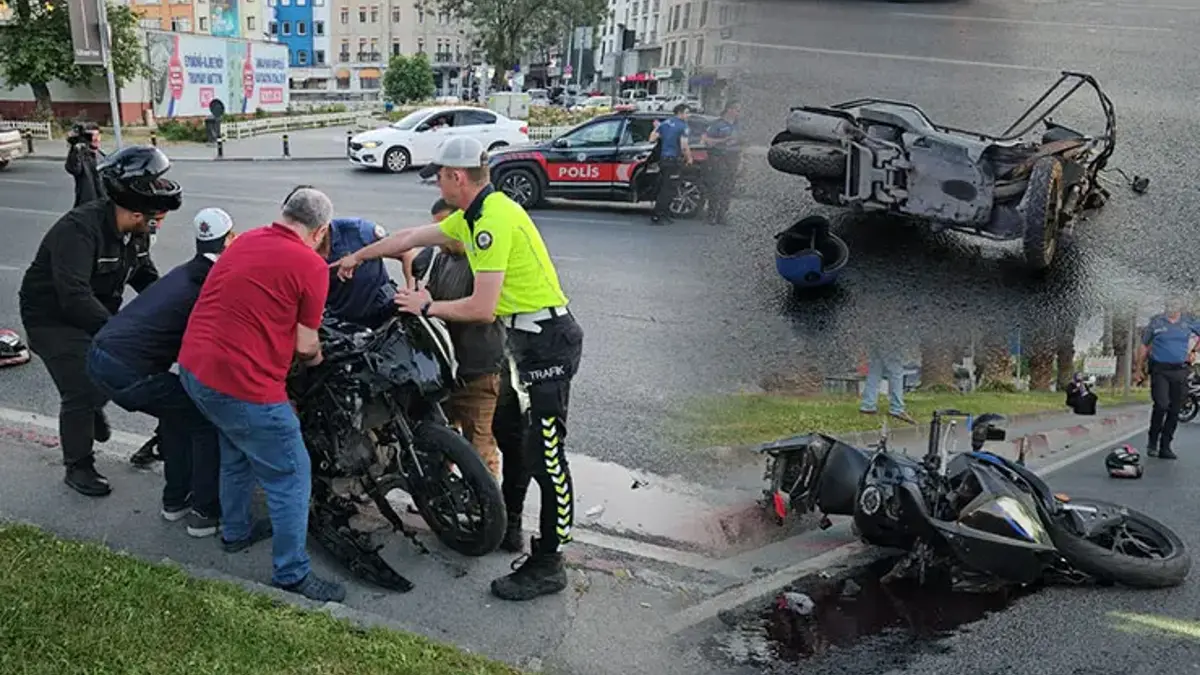 Fatih'te 3 motosiklet birbirine girdi! 1'i ağır 5 yaralı