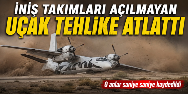 Antonov An-32 Bingazi'de Acil İniş Yaptı