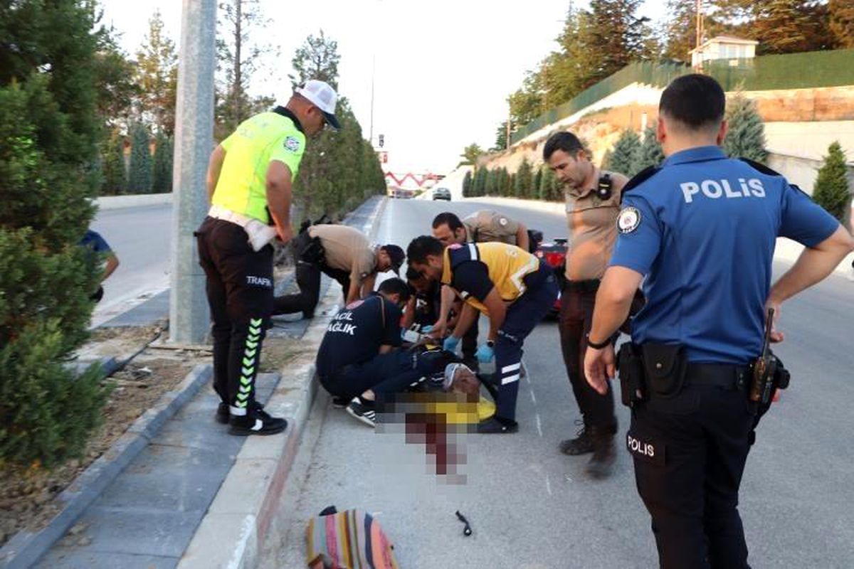 Karaman'da otomobilin çarptığı elektrikli bisikletin sürücüsü ağır yaralandı