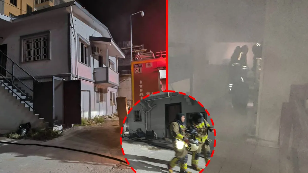 Hatay’da korkutan yangın! İş yerinin deposunu alevler sardı