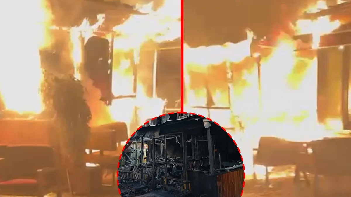 Kırıkkale’de korkutan yangın! Çay ocağı alevlere teslim oldu