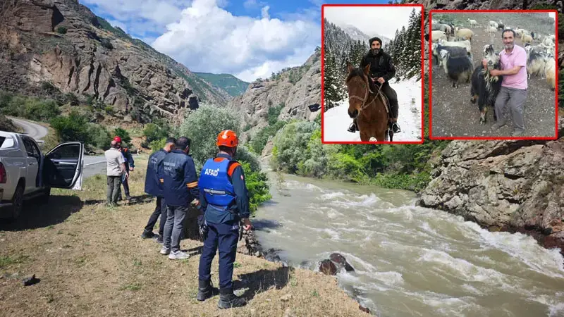 Dereye düşen kamyonette kaybolan baba-oğlu arama çalışmalarında 2'nci gün