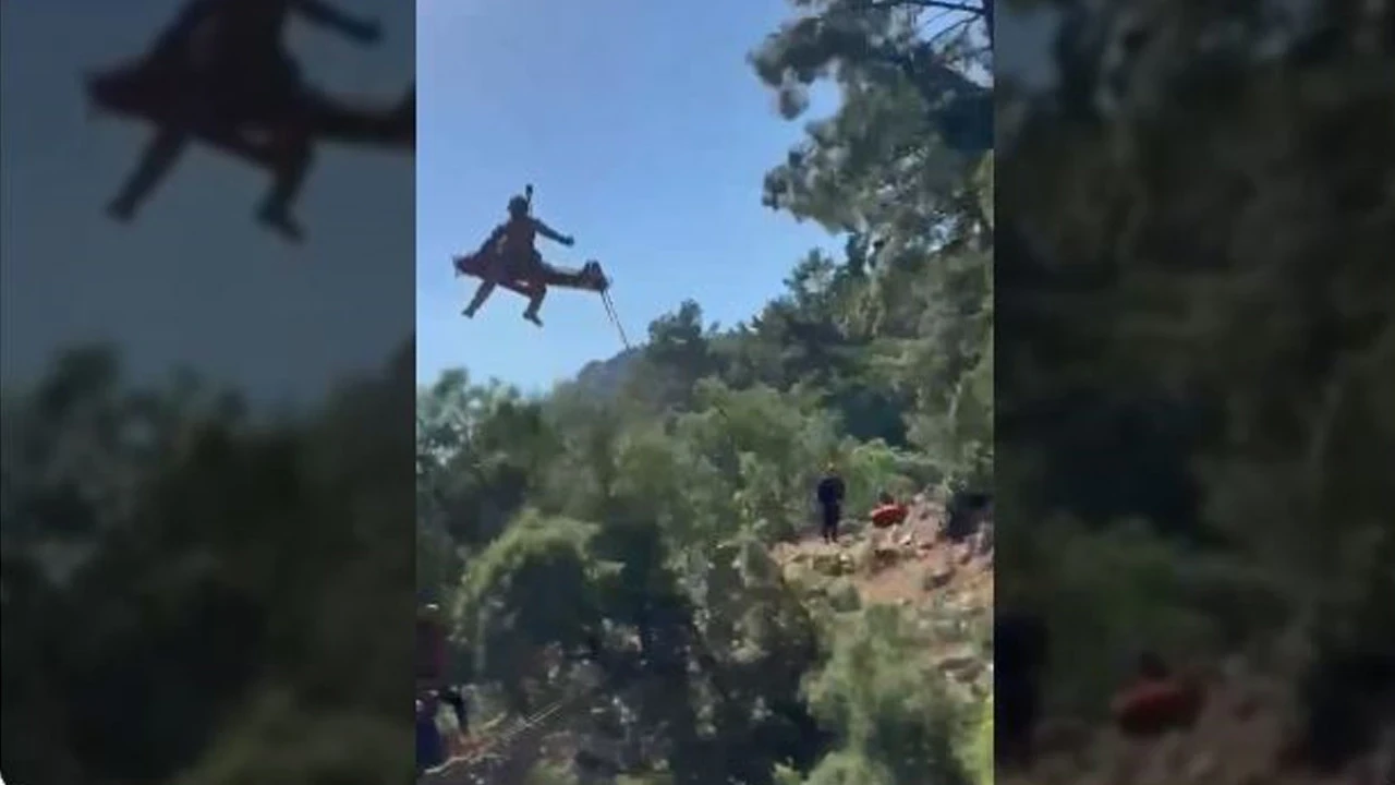 Aşılmaz yolları aştılar: Dağlık araziden Askeri Helikopterle mucize gerçekleşti
