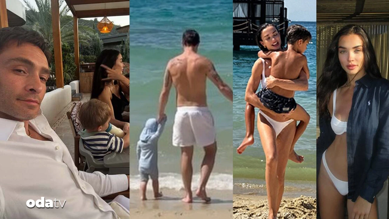 'Gossip Girl'in 'Chuck Bass'ı Bodrum tatilinde