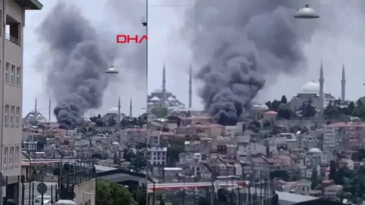 Son dakika... Fatih'te binadaki yangın araçlara sıçradı