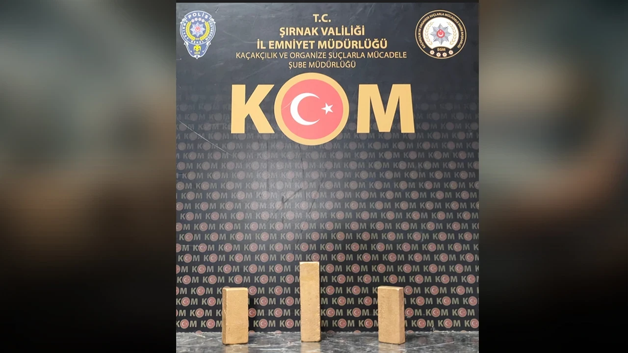 Şırnak’ta kaçak altın operasyonu: 13,2 milyon liralık altın ele geçirildi