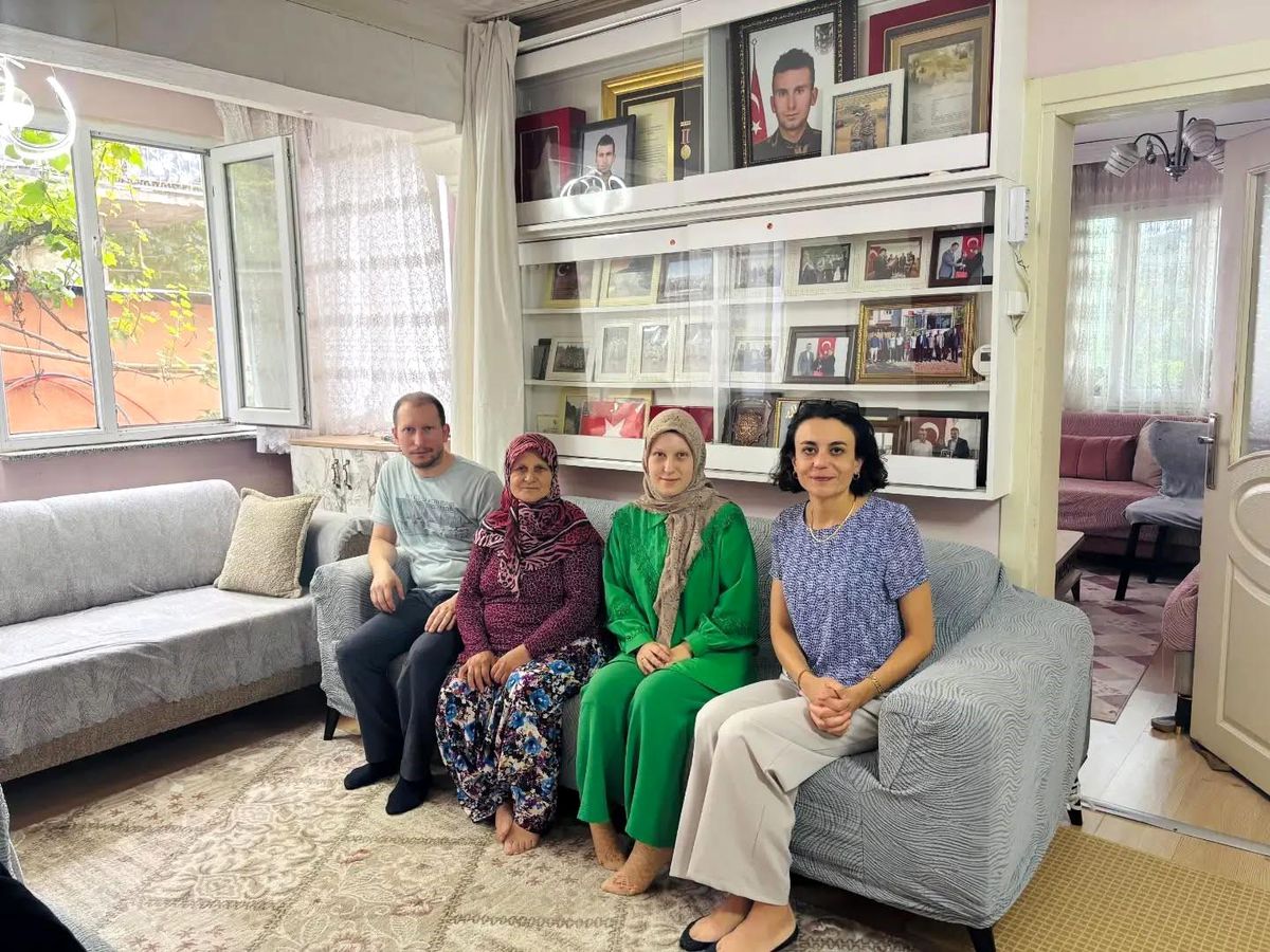 Şehit ailesine ziyaret