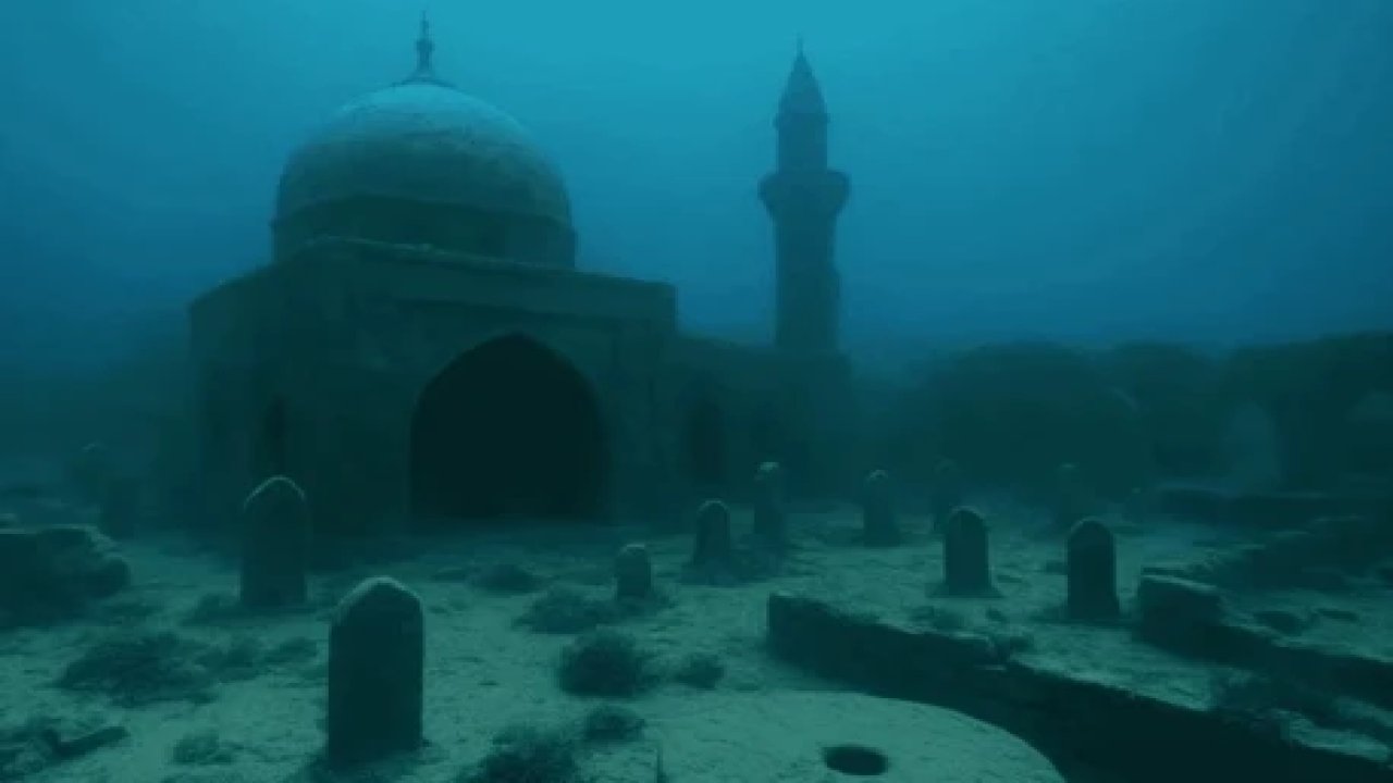 Depremle Birlikte Dev Şehir Sulara Gömüldü: 600 Yıllık Cami ve Mezarlık Ortaya Çıkarıldı!