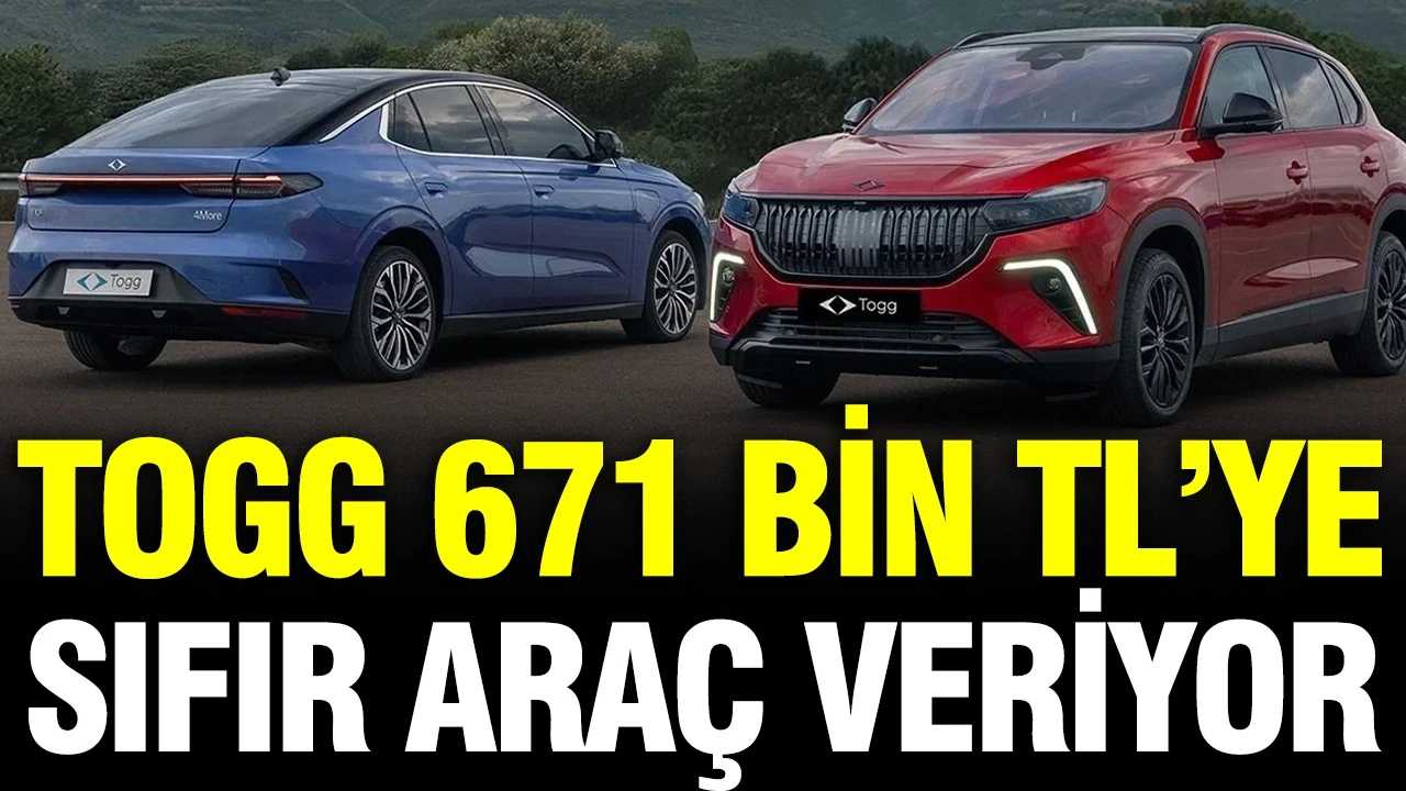TOGG 671 bin TL’ye sıfır araç veriyor: Yeni kampanya duyuruldu