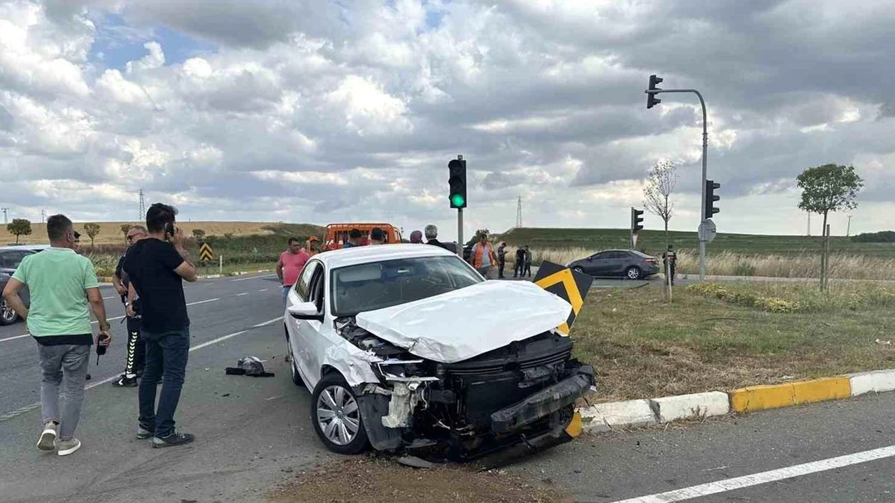 Tekirdağ’da trafik kazası: 1 yaralı