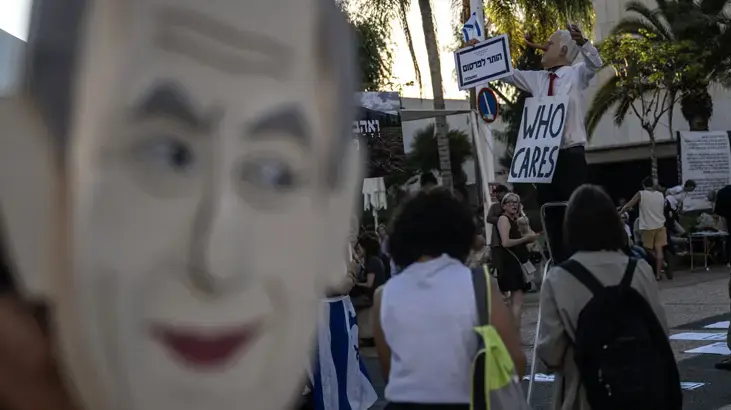 İsrail sokaklarında 1000'nci gün öfkesi! Netanyahu'ya '7 Ekim' protestosu