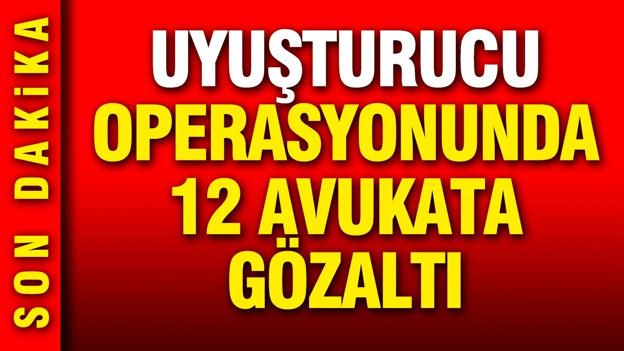 Uyuşturucu operasyonunda 12 avukat gözaltına alındı