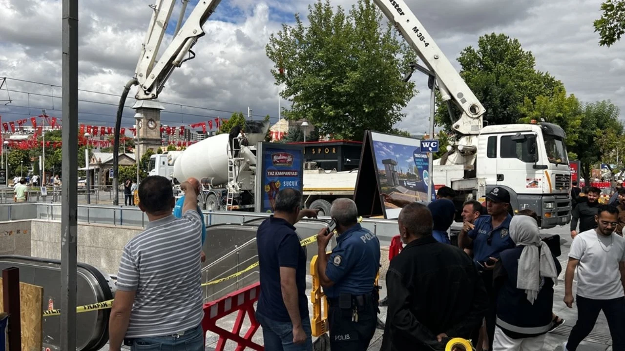Beton mikserinin pompası patladı: 1 yaralı