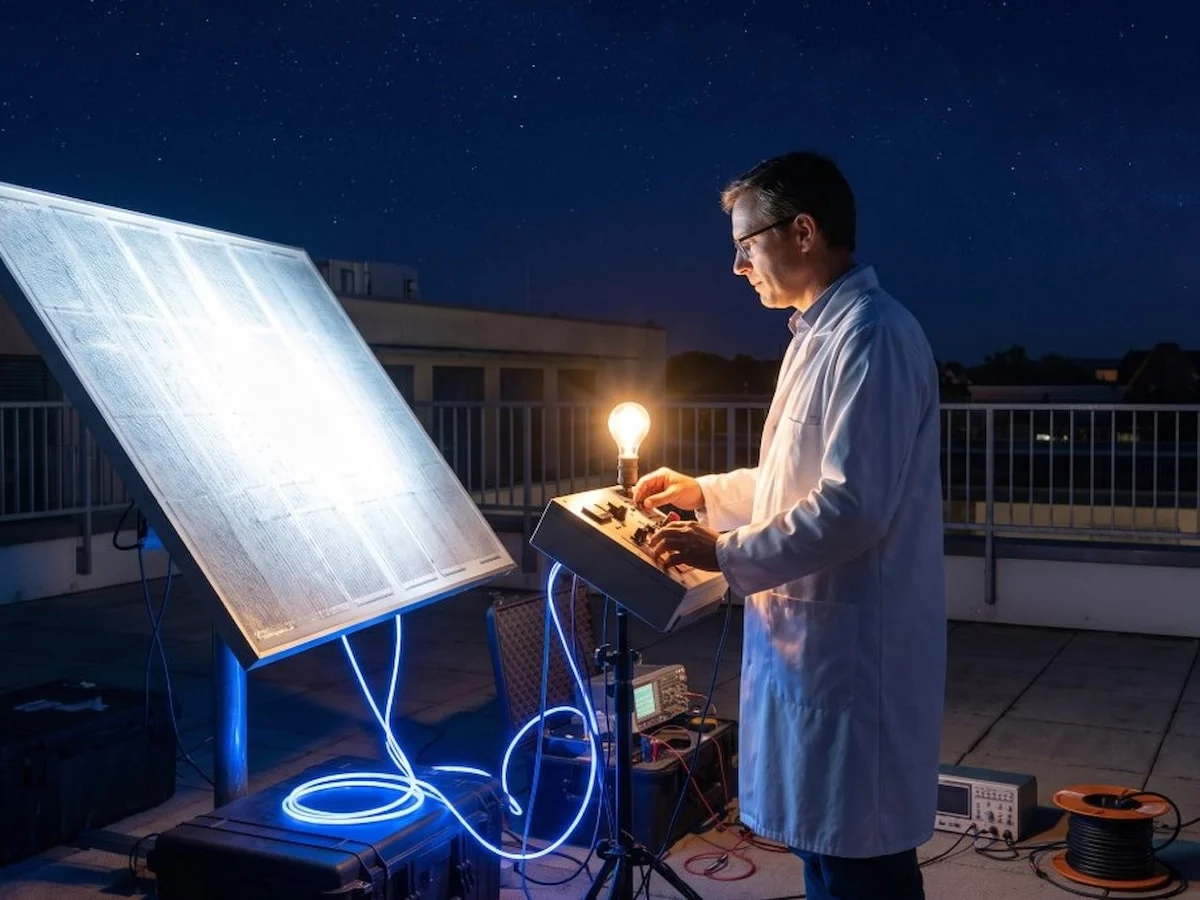 Ne güneş ne rüzgar gerekiyor: Geceleri elektrik üreten panel yaptılar