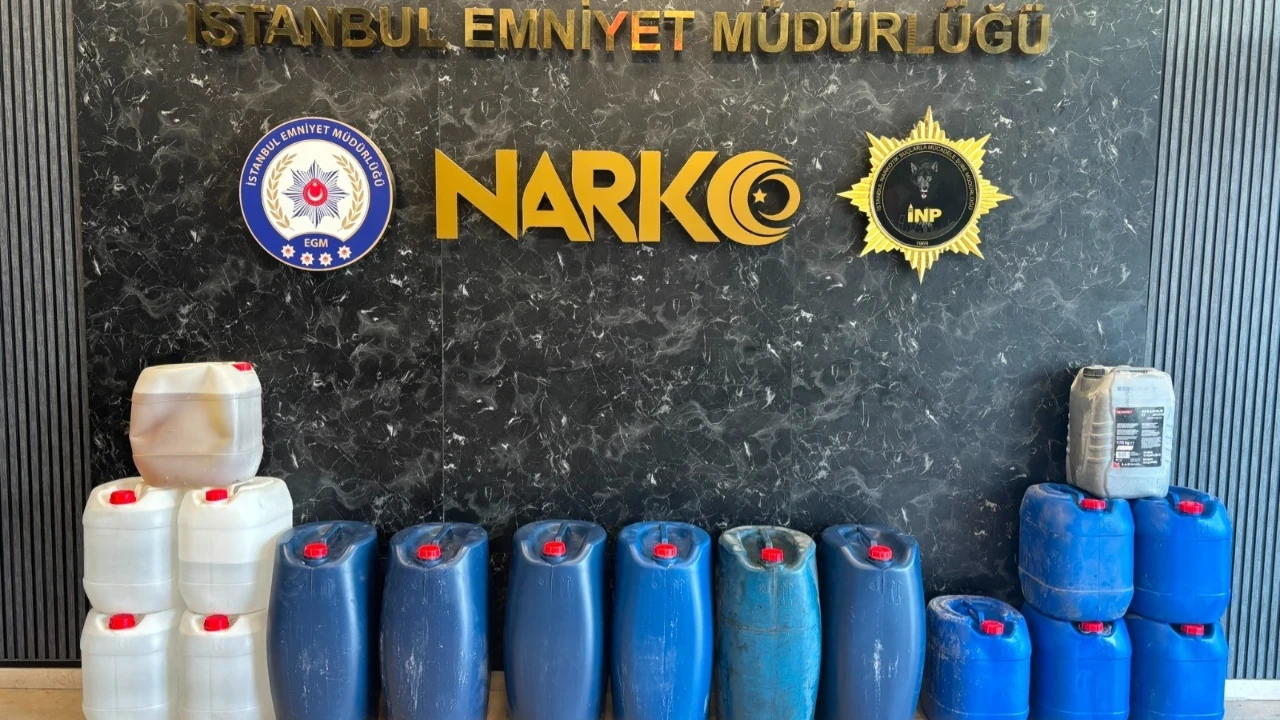 İstanbul'da 519 kilo sıvı metamfetamin ele geçirildi