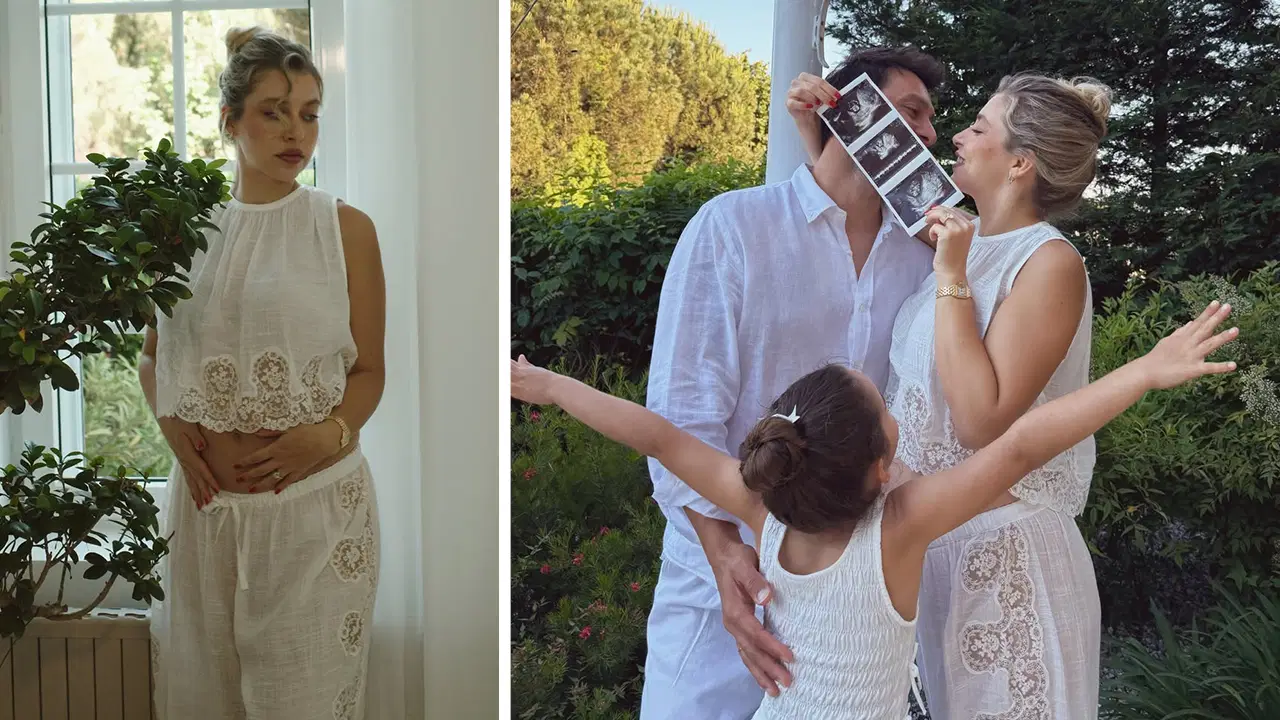 Hande Erçel'in ablası Gamze Erçel ikinci kez anne oluyor: Müjdeyi bu fotoğraflarla duyurdu
