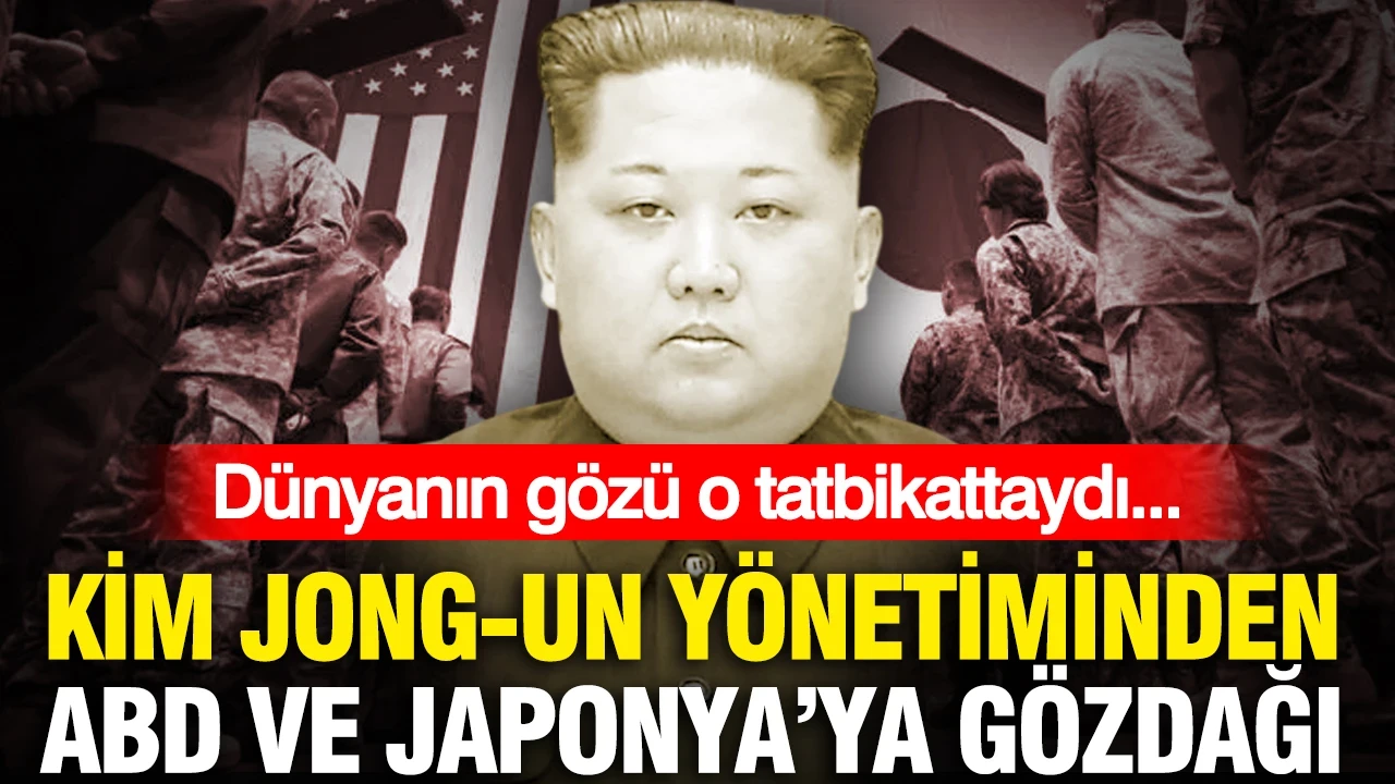 Dünyanın gözü o tatbikattaydı... Kim Jong-un yönetiminden ABD ve Japonya'ya gözdağı