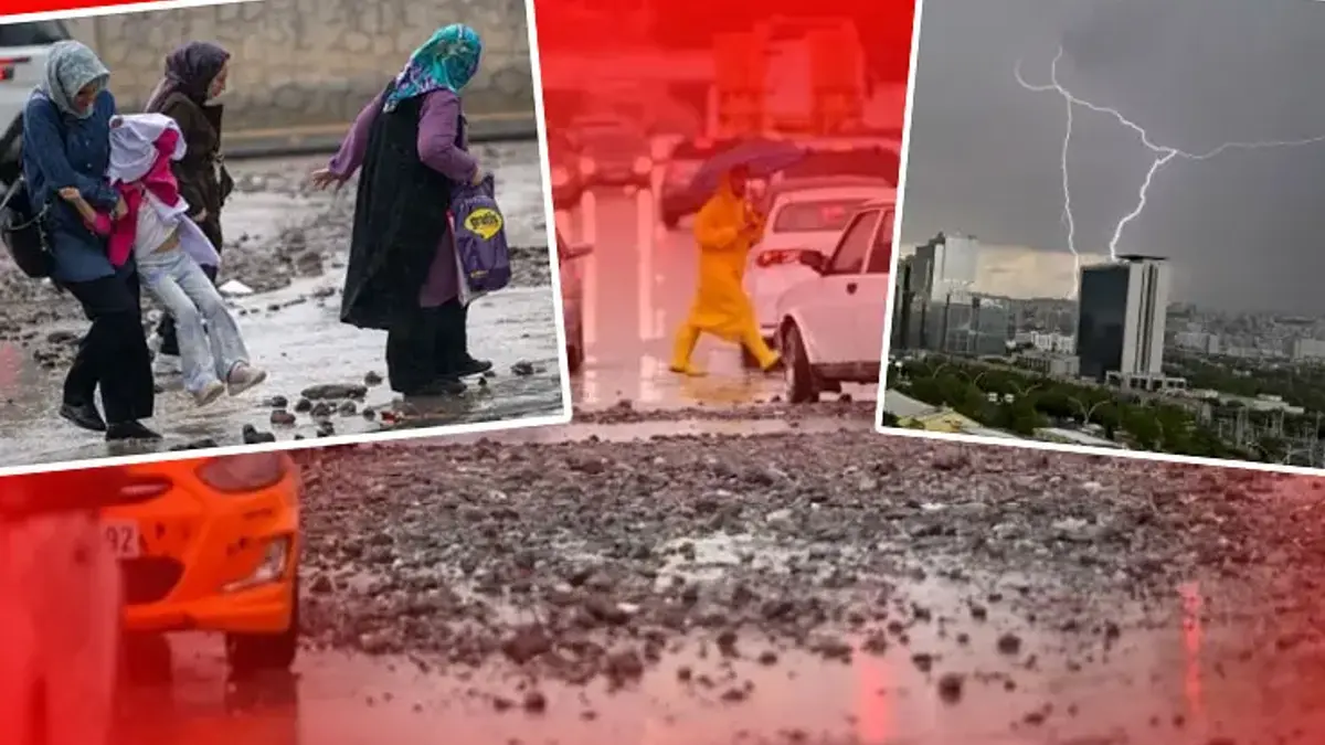 Yollar taş ve çamurla doldu! Aniden başladı, Başkent felç oldu: 5 ile sarı alarm
