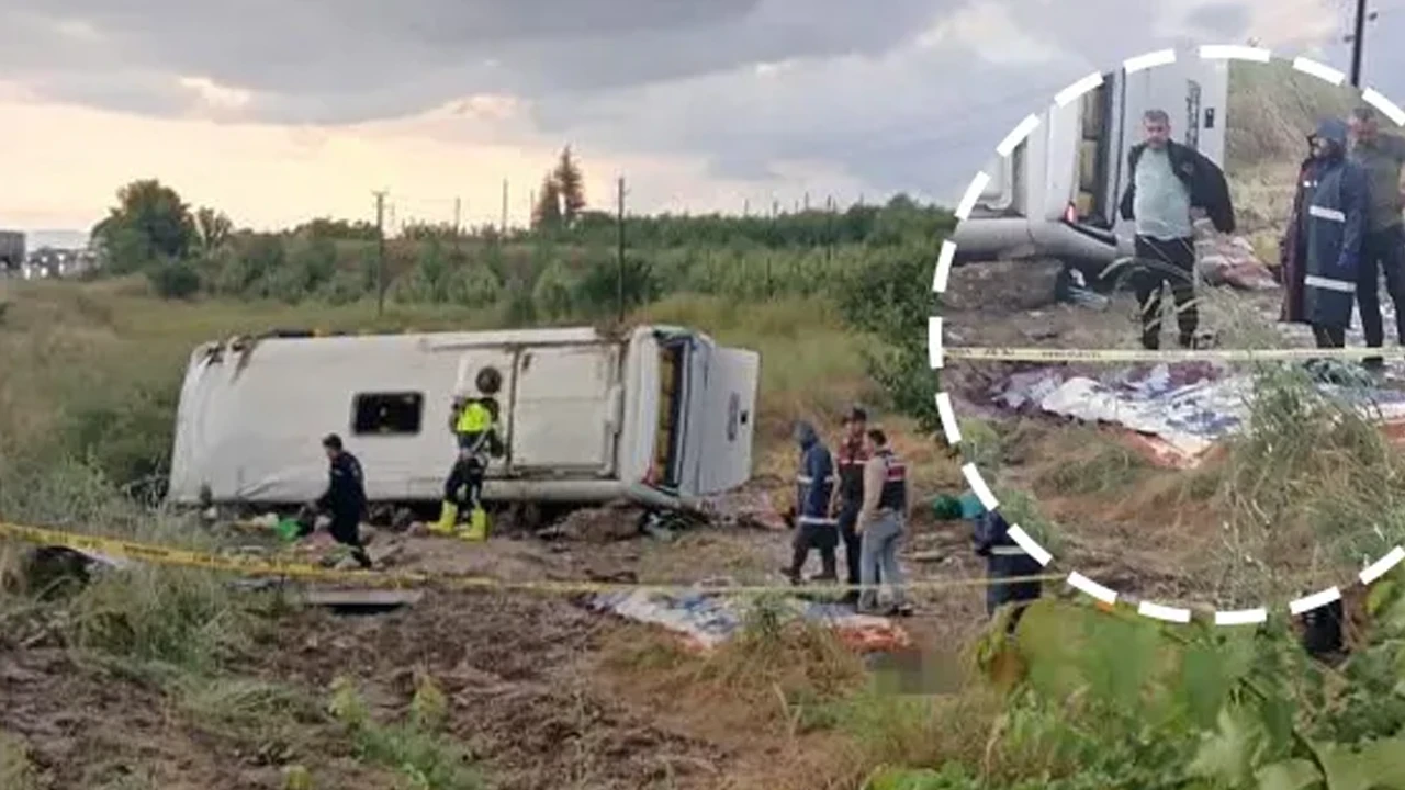 Isparta’da tur minibüsü şarampole yuvarlandı! 4 ölü, 16 yaralı