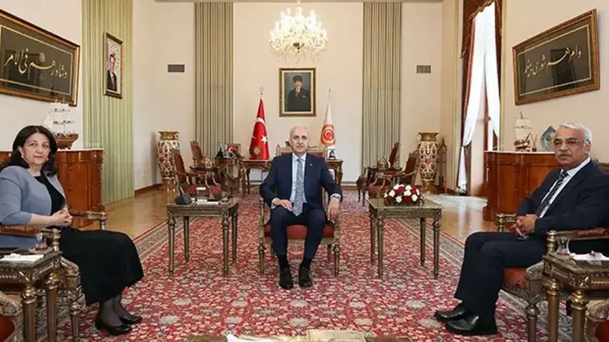 TBMM Başkanı Kurtulmuş, DEM Parti heyetini kabul etti