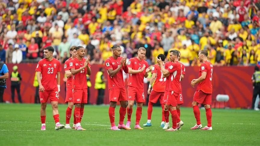 Penaltılarda Kolombiya'ya 4-3 üstünlük kuran İsviçre, çeyrek finale yükseldi