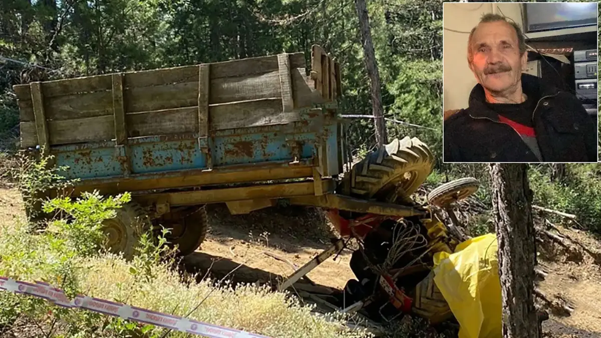 Devrilen traktörün altında kalarak can verdi