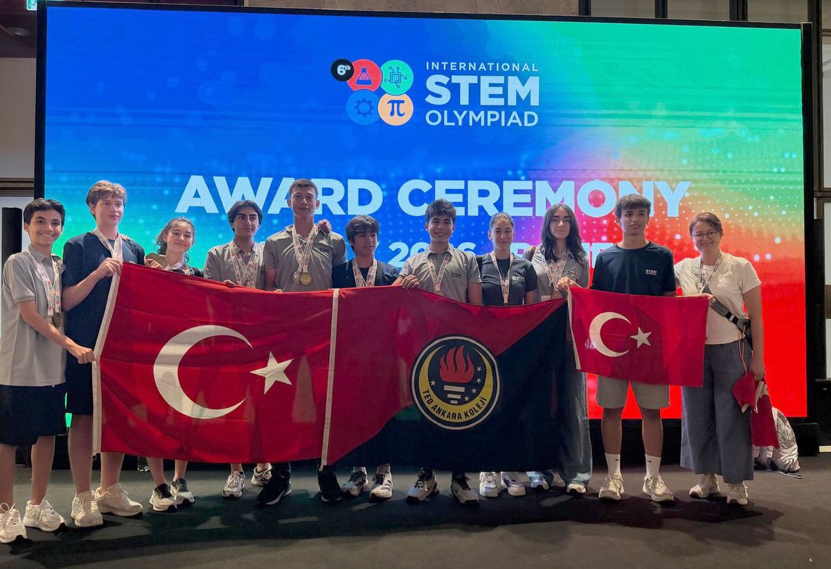 TED Ankara Koleji öğrencileri STEM Olimpiyatları'nda derece elde etti