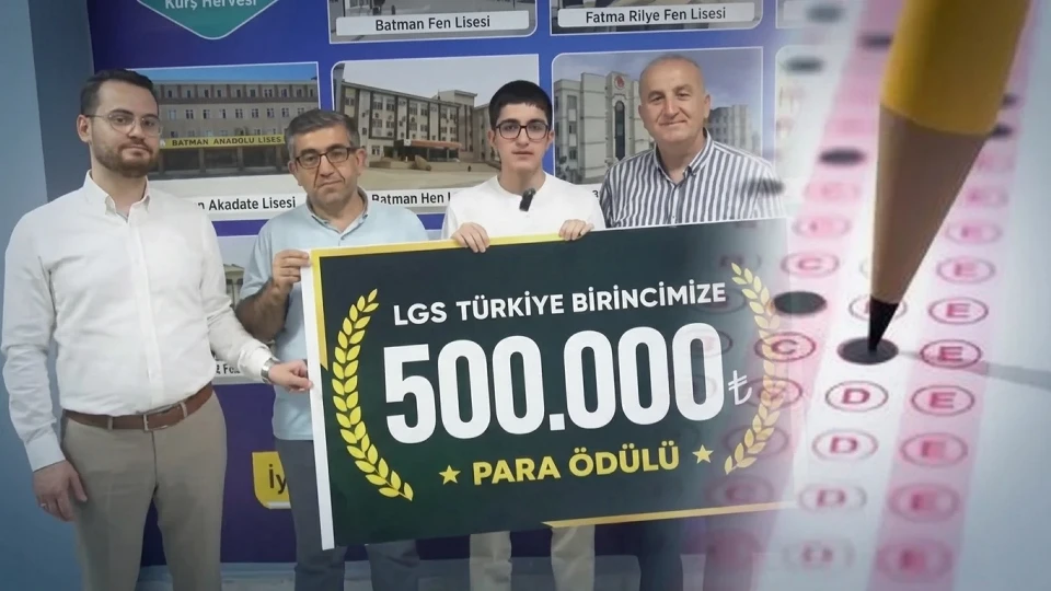 LGS 2026'de 500 tam puan alan Muhammed Emir Ezgin'e 500 bin lira ödül | EĞİTİM HABERLERİ