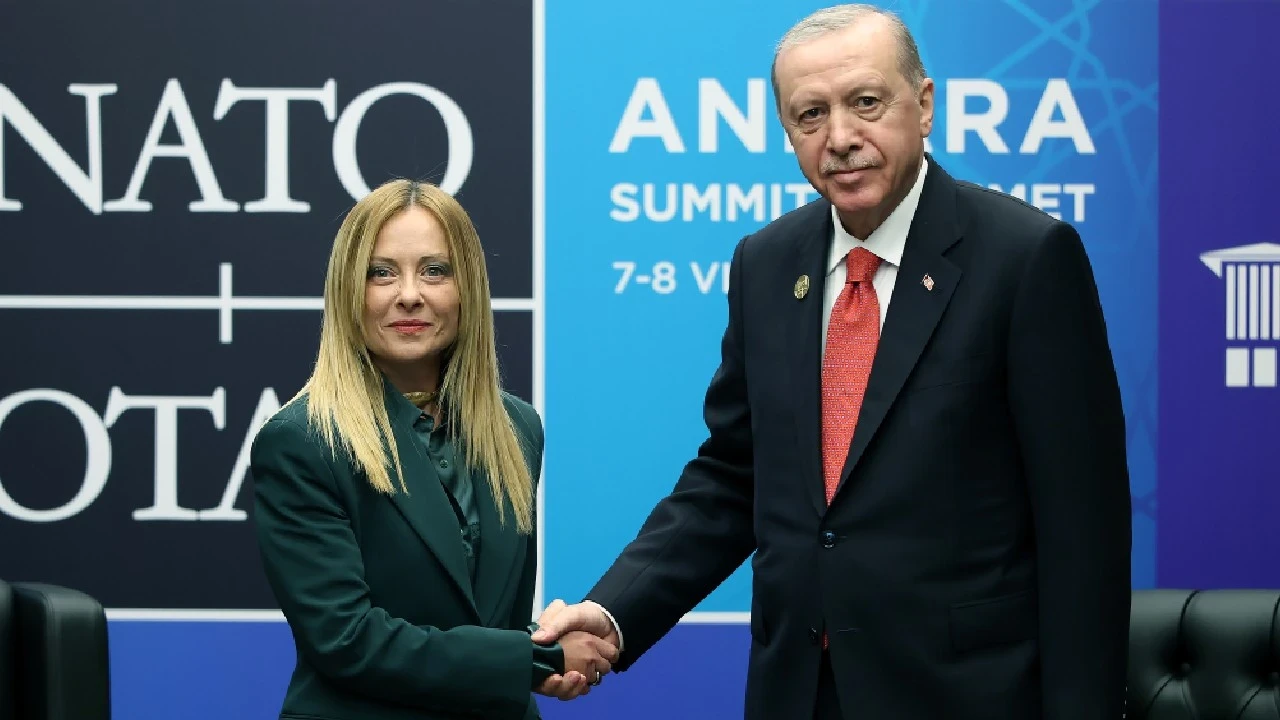 Cumhurbaşkanı Erdoğan ile Meloni bir araya geldi